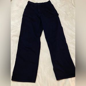 Dark Blue High Rise Carpenter Cargo Pants John Galt